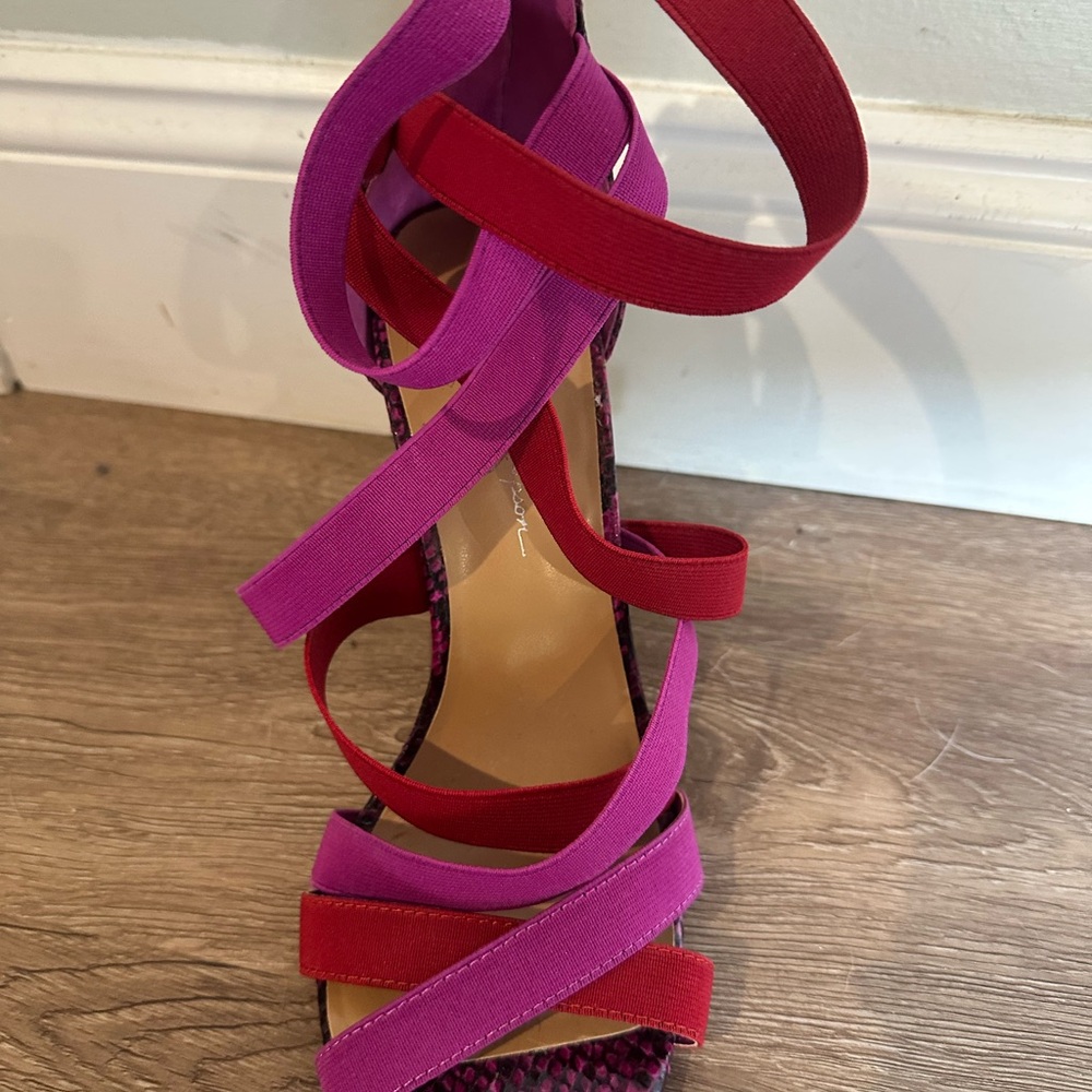 Jessica Simpson Pink and Red Heels